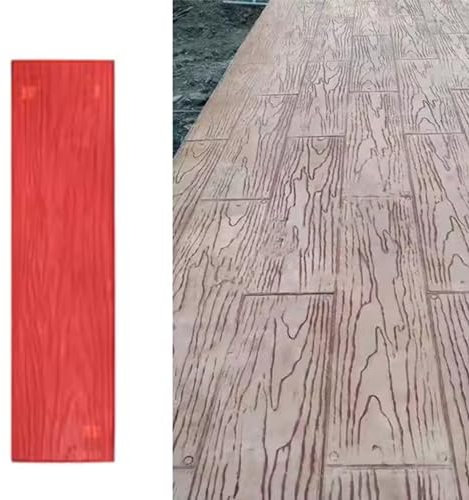 Moldes Hormigon Impreso Estera de Sello Sin Costuras de Concreto, 48x 12.2 Moldes de Piel de Textura de Madera para El Piso de La Pared, Sellos de Impronta de Cemento Realistas para Jardín/pasarelas