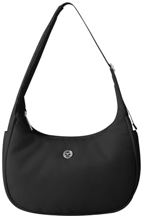 Babysun Mini Shoulder Bag Women Nylon Crescent Bag 4L Underarm Shoulder Purse Women's Shoulder Handbags Small Tote Bag Black
