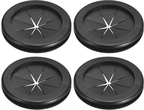 QUARKZMAN 4pz Passacavo 2-1/16(52mm) ID 2-3/8(60mm) Guarnizione per Cavi Passacavo in Gomma Gommini Passacavo Elettrico per Firewall Guarnizione per Cablaggio Elettrico, Nero