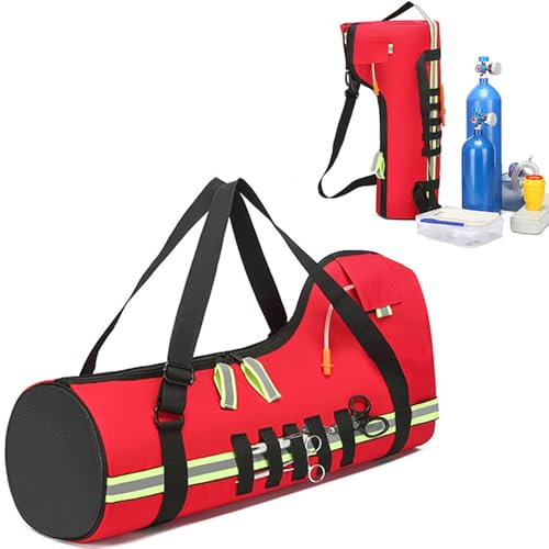Erste-Hilfe-Tasche, große Kapazität, Ersthelfer, Traumatasche, tragbarer Sauerstoff-Tank-Rucksack, Outdoor-Notfalltasche, medizinische Seesack, leer mit großen Fächern für medizinische