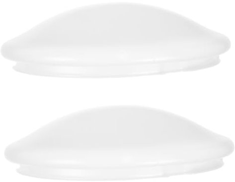 Angoily Lot De 2 Abat-jour De Plafonnier Rond En Pvc Blanc, Diamètre 29,6 Cm, Remplacement Verrouillage Rotatif, Pour Chambre, La Cuisine, Balcon Et Salle De Bain