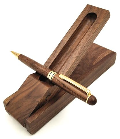 GAOSHA Luxuriöse Gelschreiber mit Anhänger zum Aufhängen, Business-Stifte, Herren-Geschenke, Holz-Kugelschreiber-Sets mit Aufbewahrungsbox