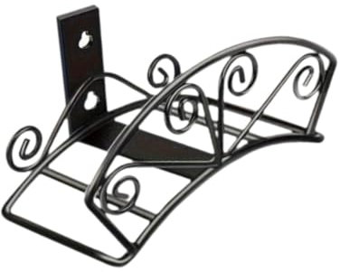 Colcolo Soporte de la manguera de la manguera de jardín soporte resistente, fácil de instalar, soporte de tubería, estante de manguera de agua decorativa para, Negro