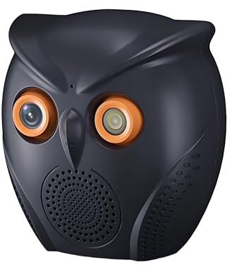 Telecamera di sicurezza intelligente a forma di gufo con altoparlante Bluetooth, visione notturna HD 1080p, telecamera wireless WiFi, allarme vocale, archiviazione cloud, telecamera di sicurezza