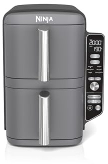 Ninja Freidora de aire Double Stack XL, 9,5 L, SL400SM