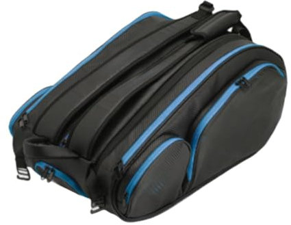 JISADER Tennis Rucksack Tennisschlägertasche, Schwarz Blau