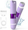Bikini Trimmer for Women, Dual Head Electric Razors, Pubic Hair Trimmer with IPX7 Waterproof & Easy Cleaning, Rechargeable Painless Silk Glide Pro Shaver for Underarm Leg Arm Body Face, Purple