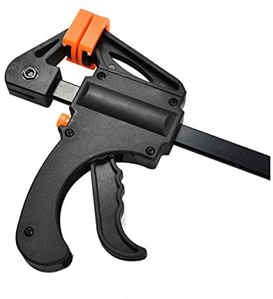 Abrazadera de barra de trabajo para carpintería de 4 pulgadas y 1/2 pieza, liberación rápida de trinquete, apriete rápido, kit de abrazadera, herramienta de bricolaje, abrazadera manual para carpin