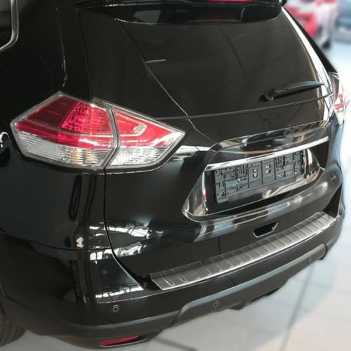 Protezione paraurti posteriore adatta per Nissan X-Trail | T32 | Dal 2017+ in acciaio inox opaco protezione per il bordo del bagagliaio di carico