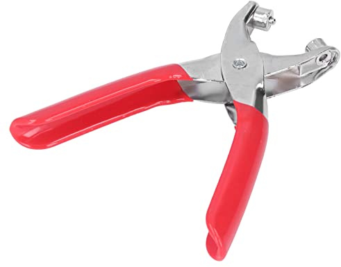 Pinze per Buchi di Gigante Set, Pinze a Foro di Ghisa Multiuso Impostato con 100 Bottoni per Occhielli, Adatti per Abiti in Pelle