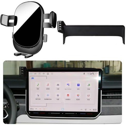 Kacarx Auto Handyhalterung für Volkswagen ID.7 Auto Zubehör [Nur kompatibel mit 2023-2025 VW ID7] 360° Drehbar Handy KFZ Halterungen für iPhone, Galaxy und Andere Android Smartphone