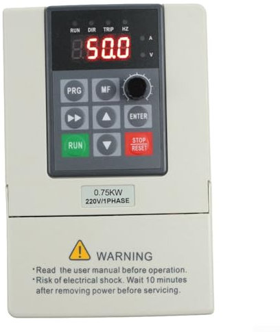 Variateur de fréquence, 1 phase 220 V, entrée triphasée 380 V, sortie 0,75 kW, onduleur AC, pour machines CNC, ventilateurs, contrôle de la vitesse du moteur
