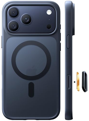 TORRAS Guardian-Mag für iPhone 17 Pro Hülle für MagSafe Schwarz | (Zertifizierte Militärschutz und Magnetkraft) Handyhülle iPhone 17 Pro Cas Haltbarkeit Hülle Stoßfest Kratzfest Cover