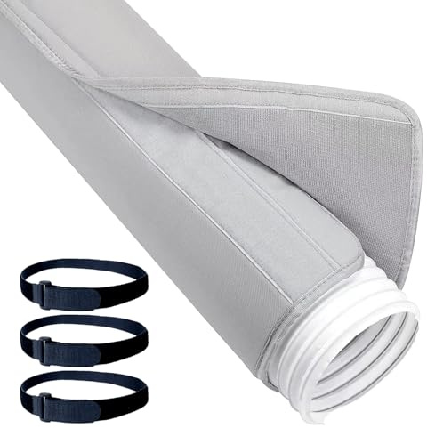 Rrlihjgu Air Conditioning Hose Cover, Air Conditioner Exhaust Hose Insulation, Flexible Protector Included for 150mm Diameter Pipes