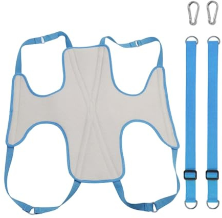 Ronyme Hängematte für die Hundepflege, Haustierpflegegeschirr, tragbar, multifunktional, für kleine Hunde, atmungsaktiv, zum Scheren, Baden, Waschen, Blau, M