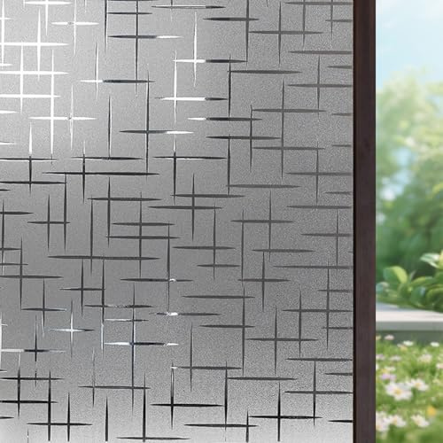 Vinilo para Ventana 80 x 430 cm Lamina Vinilo Ventana Estático Anti UV, Autoadhesivo Decorativo Vinilos para Ventanas Esmerilado para Baño Cocina Oficina, Doji