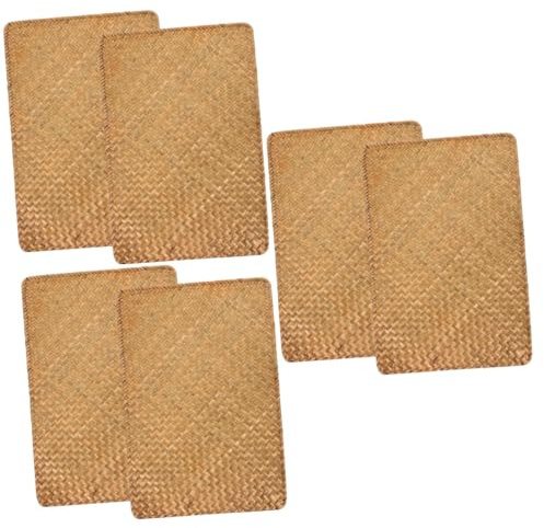 WEKADRIN 3 Set Tovagliette Rettangolari Intrecciate in Dacqua Sottobicchieri E Sottopiatti Isolanti Cucina E Ristoranti Design Vintage Resistente Al Calore E Antiscivolo 2 Pezzi * 3