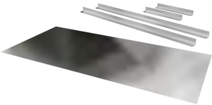 Chimney Register Closure Plate and Brackets (No Hole) 1000mm x 400mm