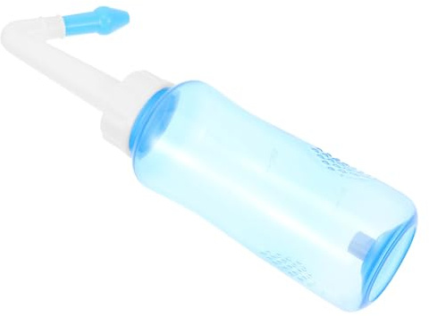 Gatuida Bouteille Nasale et Matériau Pp Débit D'eau Réglable Portable 300ml pour Rinçage Nasal Chez Adultes et Garçon et Filles