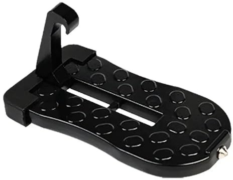 estribo vehículo Escalón de techo para coche, plegable, universal, de aleación de aluminio, con gancho y pedal, herramienta auxiliar para camión y remolque. escalera techo coche