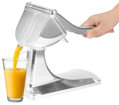 Presse-agrumes manuel - Presse-agrumes robuste avec mécanisme à levier - Extracteur de jus pratique pour différents fruits - Pour cuisine, camping, maison, utilisation commerciale - Orange, mandarine