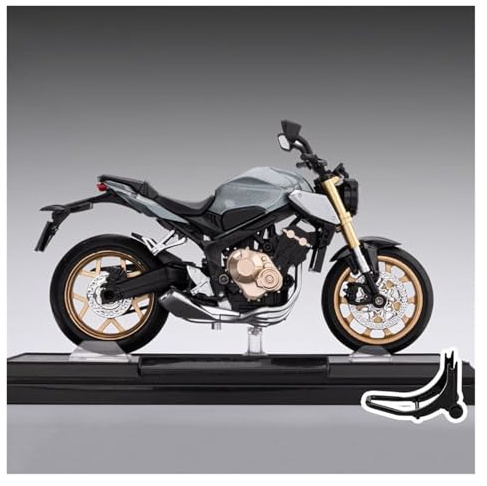 DieCast Modell Motorcykel 1:12 För CB650 CB 650 Motorcykelmodell I Legering Simulerad Modell(Grey)