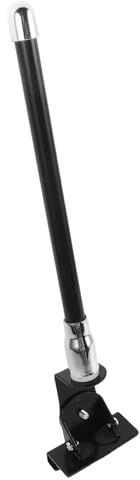 PLAFOPE Antena Decorativa para Automóvil 36 Cm, Antena Aérea de Coche Negra, Soporte de Acero Inoxidable, Compatible Capó y Maletero, Decoración Automotriz para SUV y Camiones, Resistente
