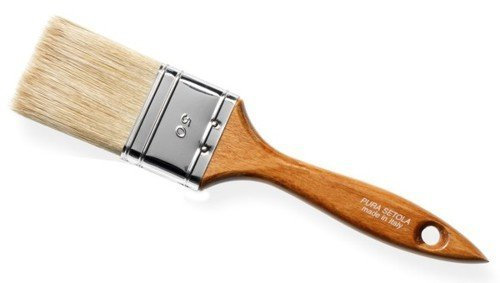 Set 12 Pennello Per Radiatori Maurer Plus Setola Mm 20 Manico Legno Colori Pennelli