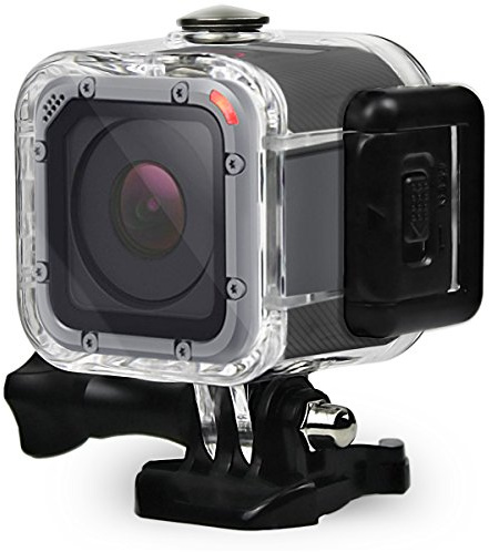 FitStill 60M/196FT Wasserdichtes Gehäuse für Go Pro Hero 5 Session, Schützende Unterwasser-Tauchgehäuseschale mit Halterungszubehör für Go Pro Hero 5 Session Action-Kamera