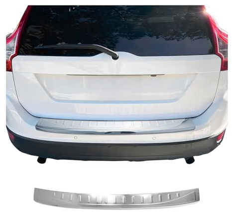 OMAC Ladekantenschutz für Volvo XC60 2013-2017 Facelift Edelstahl Chrom | Stoßstangenschutz, fahrzeugspezifische Passform