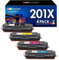 GPC IMAGE 201X Toner Kompatible für HP 201X 201A CF400X CF400A für HP M277dw Toner M277n M252dw M277 M274n M252n M252 M277c6 CF401X CF402X CF403X CF401A CF402A (Schwarz Cyan Gelb Magenta, 4er-Pack)