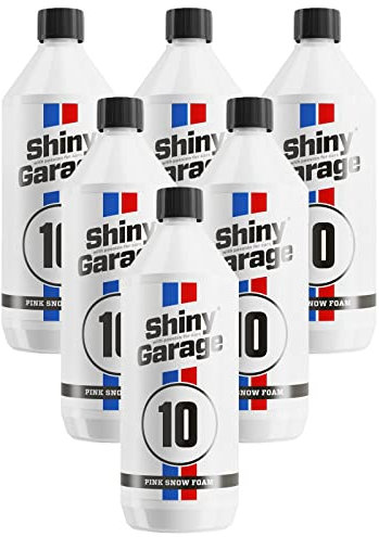 6x SHINY GARAGE Pink Snow Foam Shampoo pinker Schaum Reinigungsschaum 1 L Liter