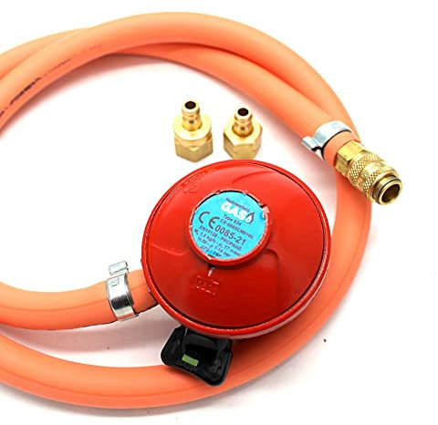 Huddersfield Gas Branded Universal Quick Release 27mm Patio gas BBQ kit fits 5/8 UNF & 1/4 Bsp LHT