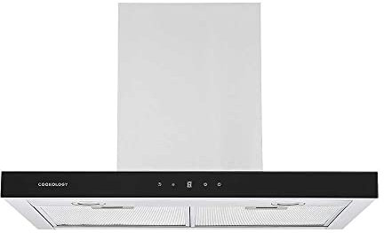 Cookology LINT701SS Linear Cooker Hood in Stainless Steel - Touch Control - 70cm Width - LED Lights - Shut-off Timer - Designer Extractor Fan Kitchen Wall Mounted