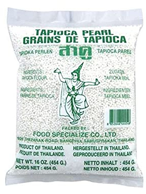 Perlas de tapioca pequeñas 1 mm para espesar sopas y postres, almidón de yuca, 454 g x 3 (Pack ahorro) origen Tailandia