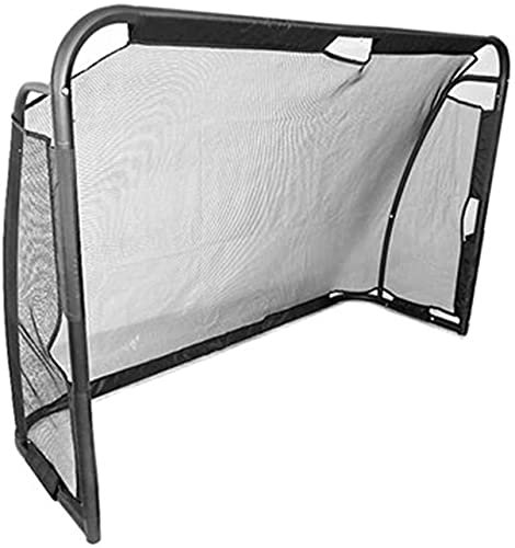 LSDRALOBBEB Fussballtore für Garten Kinder Fussballtor Pop Up Tragbarer Kindergarten Fußballtorrahmen Tragbares Fußballtor Abnehmbares Fußballtor für Kinder 813(Color:Black;Size:180x60x120cm)