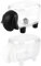 Qixuer Cotton Swab Storage Boxes, 2 Pcs Holder Cute Sheep Shaped Toothpick Cotton Ball Dispenser Organizer Container With Cover Mini Swabs Case Black White