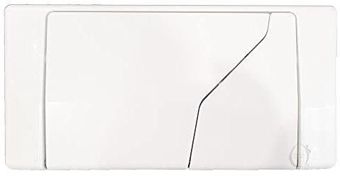 Placca doppio tasto azionamento meccanico compatibile con cassette incasso Redi, Bampi e Nicoll