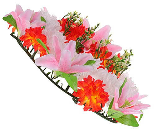 YARNOW Artificial De Flores para Cementerio De Sacrificio Floral Morada Decoración Floral Delicada para Tumba Funeraria para Uso Exterior De Sacrificio para Puerta