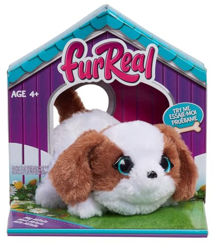 Just Play Cachorro Interactivo furReal My Minis, Peluche pequeño con Movimiento, Peluches, Juguetes para niños a Partir de 4 años