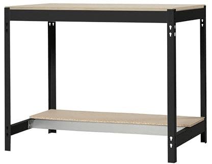 SimonRack Arbetsbord Verkstad, Arbetsbänk, Lastkapacitet 600 kg, 842x1510x610 mm, Antracit/Trä - BT-0