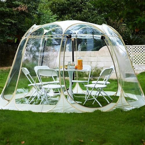 JOPHUN Pop-Up-Blasenzelt, transparentes Outdoor-Blasenzelt, wetterfestes Campingzelt, 30,5 x 30,5 cm, tragbares transparentes Zelt, Baldachin-Pavillon für Terrassen, Hinterhöfe