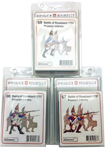 Prinz August Schlacht bei Rossbach Preußischer Grenadier PA66, PA67 und PA69 Hobby Guss Gummiformen.