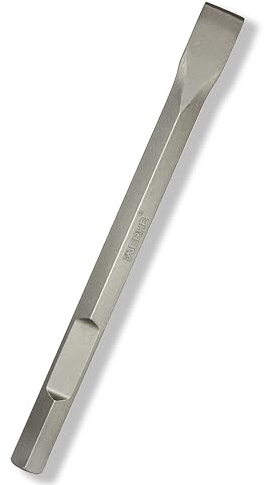 WERHE ® Professional HEX28 Burin plat 35 x 400 mm Support hexagonal 28 mm pour marteau de démolition Burin plat plat