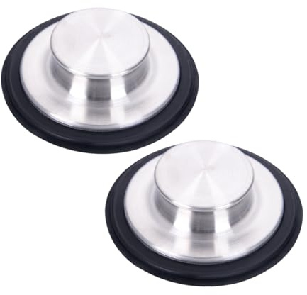 ALXBSONE 2 Pack Abflussstopfen, Spüle Abfluss Stöpsel für Spülbecken, Spültisch Stopfen für Badewanne, Küche, Bad, Passend für Abflussgröße von 3-1/2 Zoll