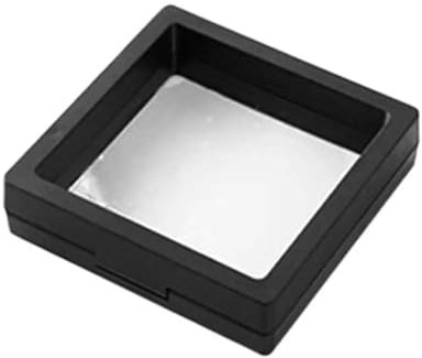 3D-Schweberahmen 8 stücke PE Film Ausgesetzt Schmuck Verpackung Transparent Ohrringe Box Anti-Scratch Anti-Oxidation Armband Lagerung Box(Color:9x9x2cm)
