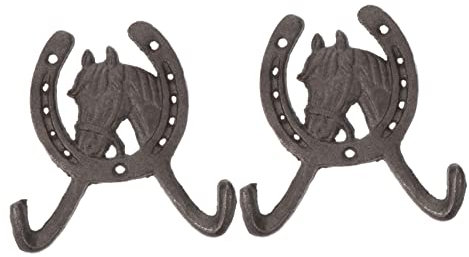 KOMBIUDA Rustikale Wandhaken Kleiderhaken Aus Gusseisen Kreativer Retro-haken Im Vintage-stil Schwarz Für Schlüssel Handtücher Und Mäntel