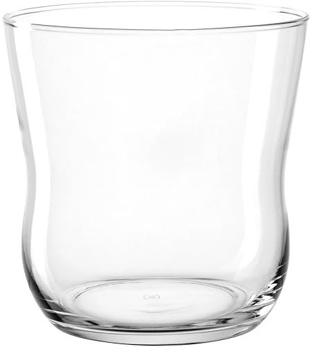 Leonardo Home VITA Windlicht • 1 Stück • Elegantes Kerzenlicht • für drinnen & draußen • harmonische Lichtquelle • sanft geschwungene Form • vielseitig einsetzbar • Höhe 18,5 cm • klar • 044068
