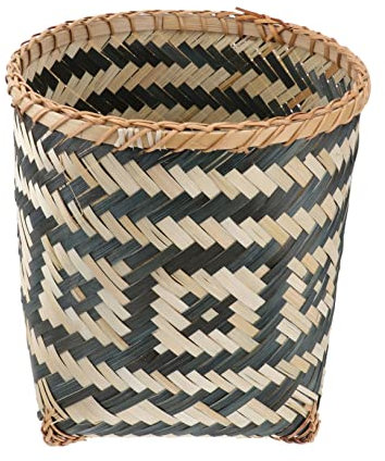 Ciieeo Corbeille À Papier En Maille Conteneur De Rangement Pour Papier Poubelle Décorative Artisanale Style Aléatoire