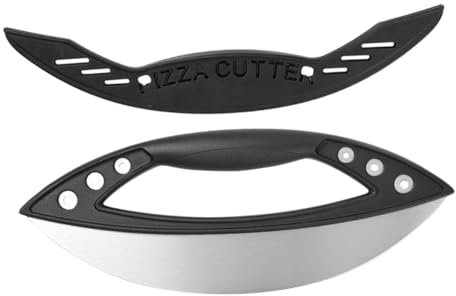 Alipis Pizza- Pizzaschneider Pizza-Werkzeuge Cutter Kruste rostfrei Klinge bäckermesser kochmesser pizzazubehör kuchenmesser Backwerkzeug Gebäckschneider Käseschneider pp Black